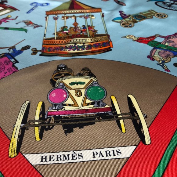 Hermes Authentic Les Clefs De Notre Enfance Scarf - Picture 5 of 11